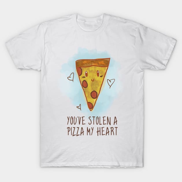 Pizza My Heart T-Shirt by SuperSamWallace